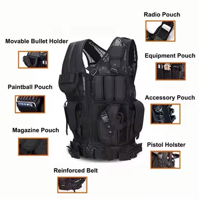 Vestido antibalas de combate ligero y respirable para entrenamiento táctico y actividades al aire libre