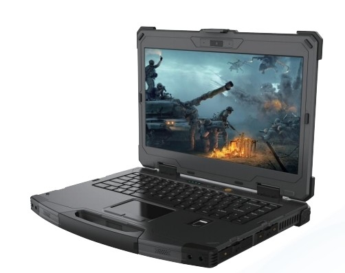 Ejército refuerzo notbook, refuerzo de laboratorio, 14 pulgadas de pantalla única portátil portátil robusto
