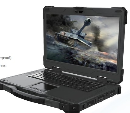 Refuerzo militar Notbook Refuerzo Labtop de 14 pulgadas con pantalla única robusto portátil