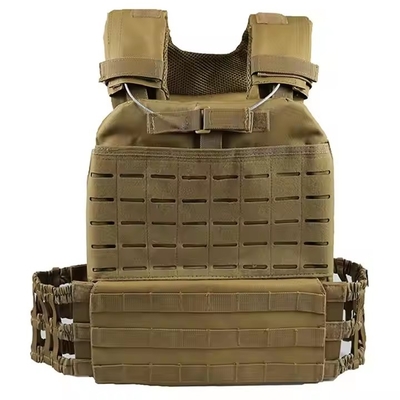 Vestido de equipo táctico de defensa personal de uso al aire libre de nylon y poliéster rápidamente desmontados con PC VEST