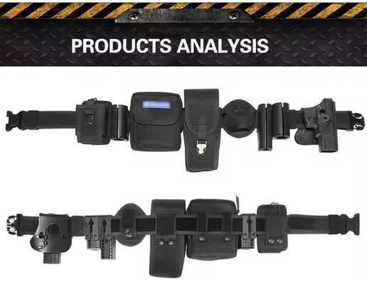 Cinturón de caza negro de nylon de liberación rápida correa Equipo táctico de entrenamiento Molle Holster Cinturón táctico hombres