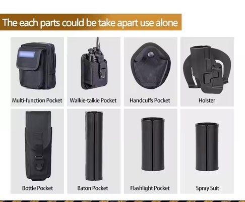 Cinturón de caza negro de nylon de liberación rápida correa Equipo táctico de entrenamiento Molle Holster Cinturón táctico hombres