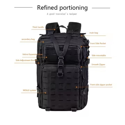 Multifuntcional de gran capacidad al aire libre para hombres senderismo montañismo deportes viajes acampar mochila mochila táctica de asalto