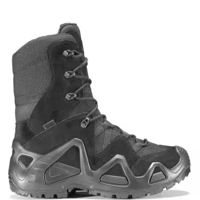 Fábrica de venta al por mayor Deportes al aire libre de cuero marrón de alto nivel Supervivencia en el desierto Seguridad Botas de combate tácticas