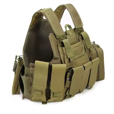 Equipo de equipo táctico Camuflaje de protección Disparar senderismo Oxford portador de placas multifuncional chaleco táctico