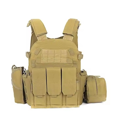Equipo de equipo táctico Camuflaje de protección Disparar senderismo Oxford portador de placas multifuncional chaleco táctico