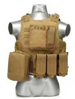 Cintas de velcro ajustables chaleco táctico de combate Ch020 con sistema Molle / PALS