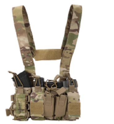 Cintas de velcro ajustables chaleco táctico de combate Ch020 con sistema Molle / PALS