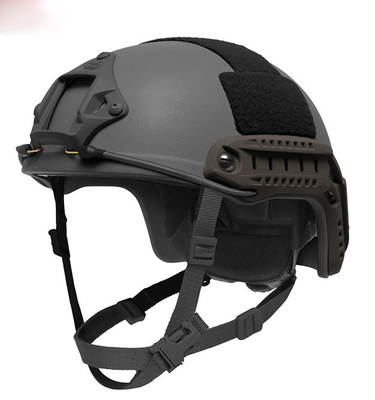 Casco contra incendios forestales de Kevlar de fibra de aramida de alta densidad con sistema rápido Ops-Core, concha UHMWPE y casco táctico Mich