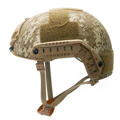Casco contra incendios forestales de Kevlar de fibra de aramida de alta densidad con sistema rápido Ops-Core, concha UHMWPE y casco táctico Mich