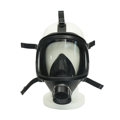 Careta antigás de goma natural de la cara llena del ejército militar con el bote MGM01 del filtro
