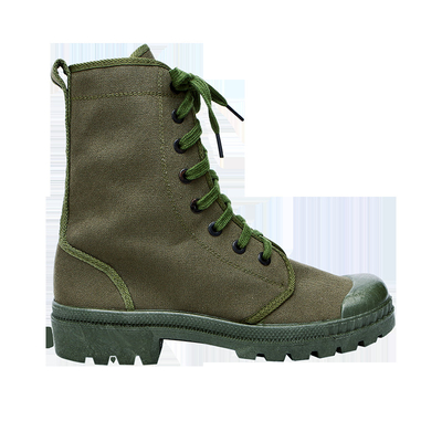 Soldado táctico Military Training Shoes del ejército de las botas del combate del algodón de la lona